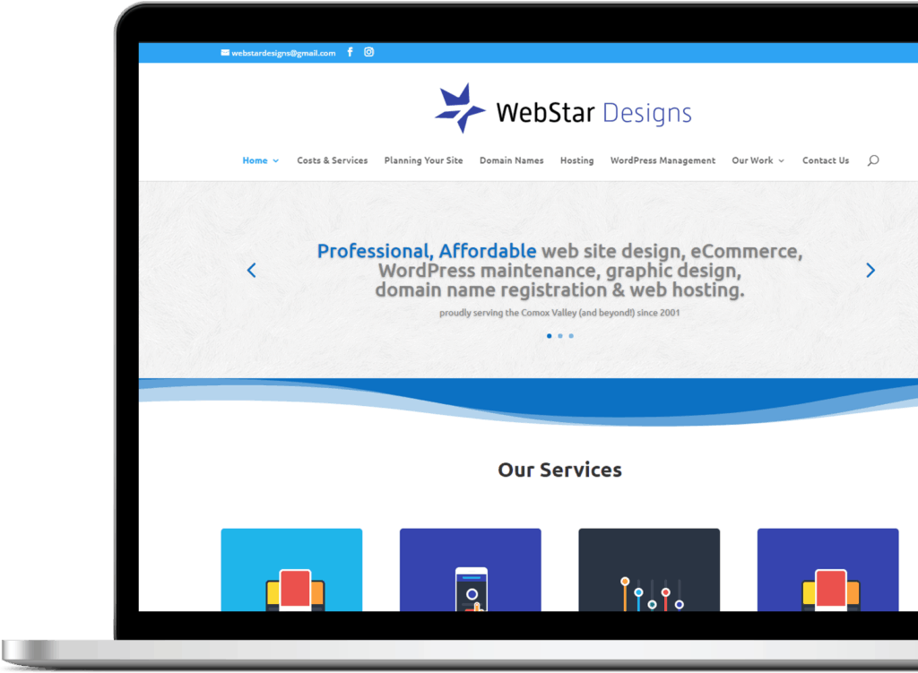 previous work by WebStar Designs - Comox Valley web designer